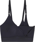 Harper Wilde Bliss Nursing Bralette - Ultra-Soft & Lightweight with Adjustable Straps - Supportive Maternity Bra - Black | Ultra-Soft, Lightweight Nursing Bra with Adjustable Straps, Wireless Comfort for Maternity, Breastfeeding