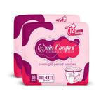 Quin Comfort Period Panty For Girls & Women, (XXL-XXXL), 20 Pcs, 12 Hrs Protection | Super Absorbent 360° Coverage | "Leak-proof" For Heavy Flow, Maternity Delivery Pads, Postpartum & Overnight Protection, Disposable Panty