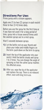 All Natural Saline Nasal Spray, 0.75 fl. oz., 3 Pack, Kosher, Dual Salt Moisturizing Formula