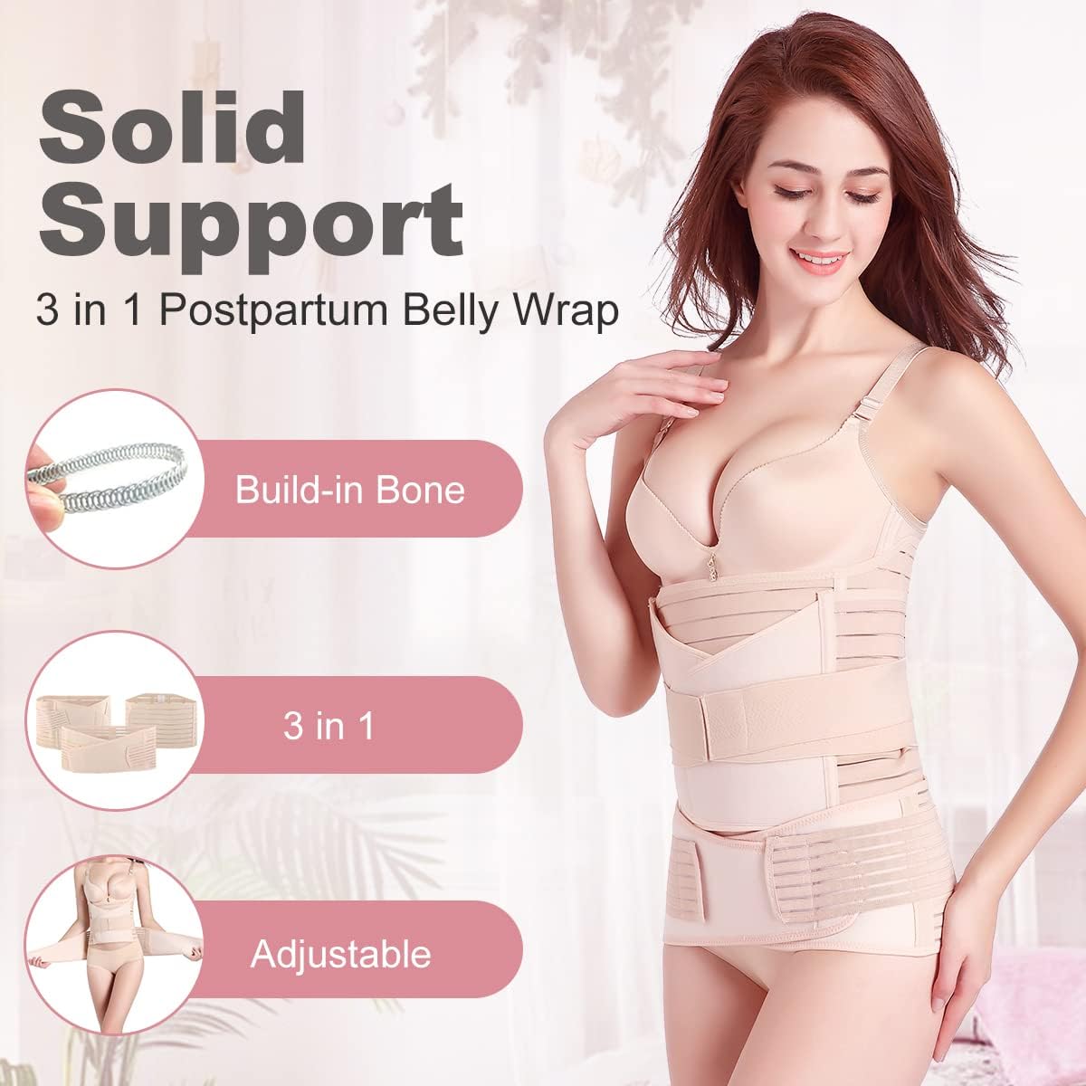 DOLTAS 3 Support and Compression Garments Postpartum