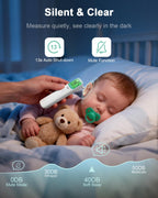 Ear Thermometer for Kids and Adults - Baby Thermometer FSA-HSA Eligible, Digital Infrared Thermometers 1S Reading, Accurate Forehead Termometro with Fever Alarm, 40 Memories (Green 1 Pack)