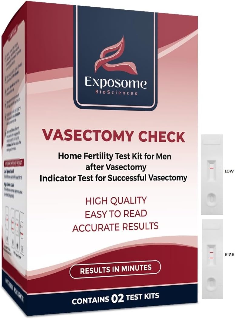 Vasectomy Home Test Kit. (Contains 2 Tests)