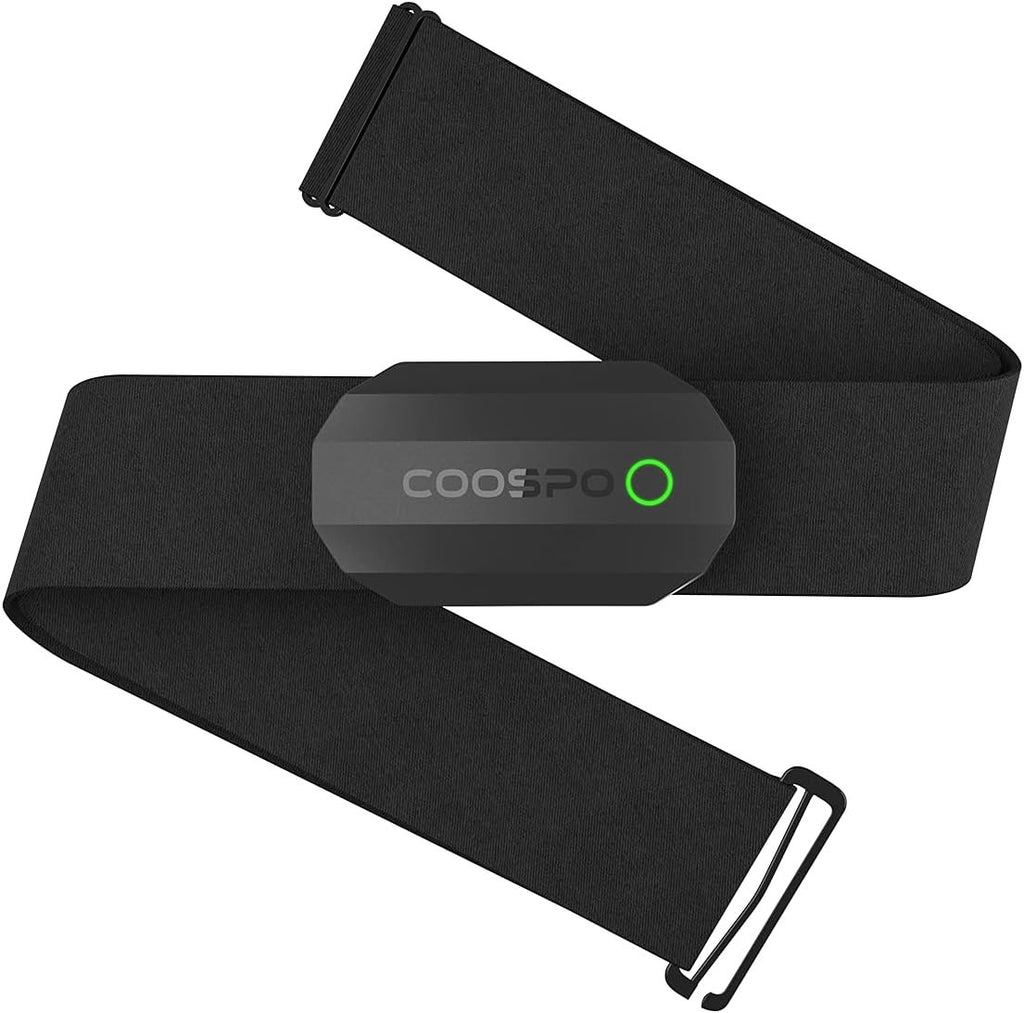 COOSPO Bluetooth Heart Rate Monitor Chest Strap H808S, ANT+ BLE HR Monitor Chest, HRM IP67 Waterproof, 300H Battery Life