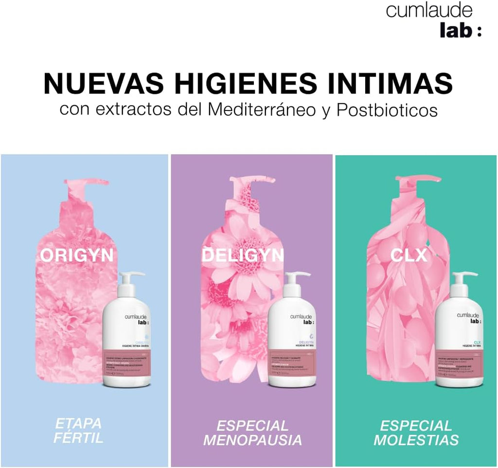 Cumlaude Lab - Intimate Hygiene CLX Gel, Cleansing Gel with Chlorhexidine, Plant Active and Neutral PH, Provides Hygienizing, Refreshing, Protective and Moisturizing Action – 500 ml