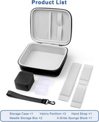 Diabetes Travel Case for Diabetic Supplies with Adjustable Dividers(Black) | Portable Diabetes Organizer for Glucose Meter, Blood Sugar Test Strips Kit, Insulin Pens, Vials, Syringes Lancing Device More