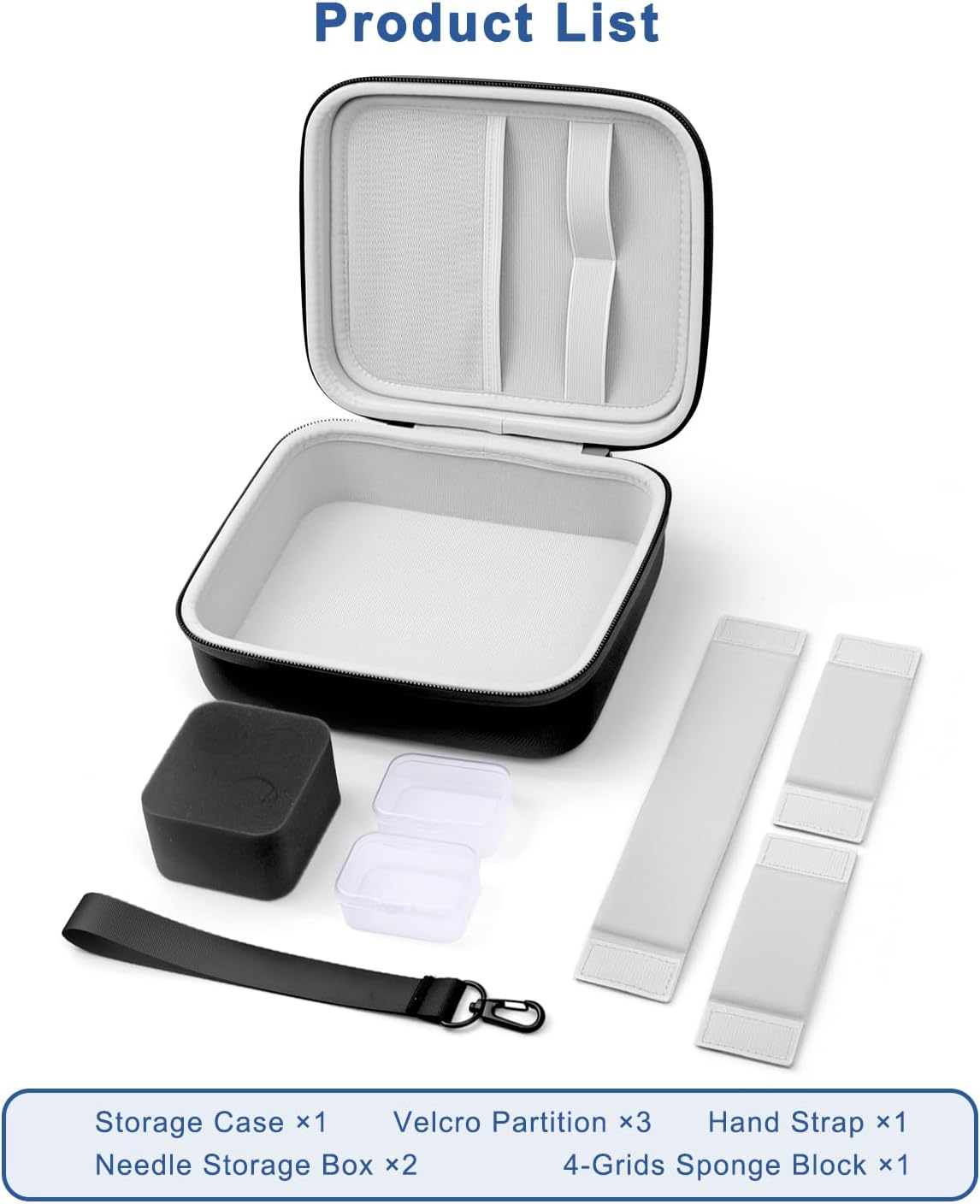 Diabetes Travel Case for Diabetic Supplies with Adjustable Dividers(Black) | Portable Diabetes Organizer for Glucose Meter, Blood Sugar Test Strips Kit, Insulin Pens, Vials, Syringes Lancing Device More