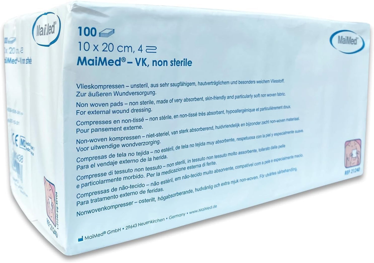 Unsterile Wound Dressings and Gauze Sterile 20 cm 100 pieces