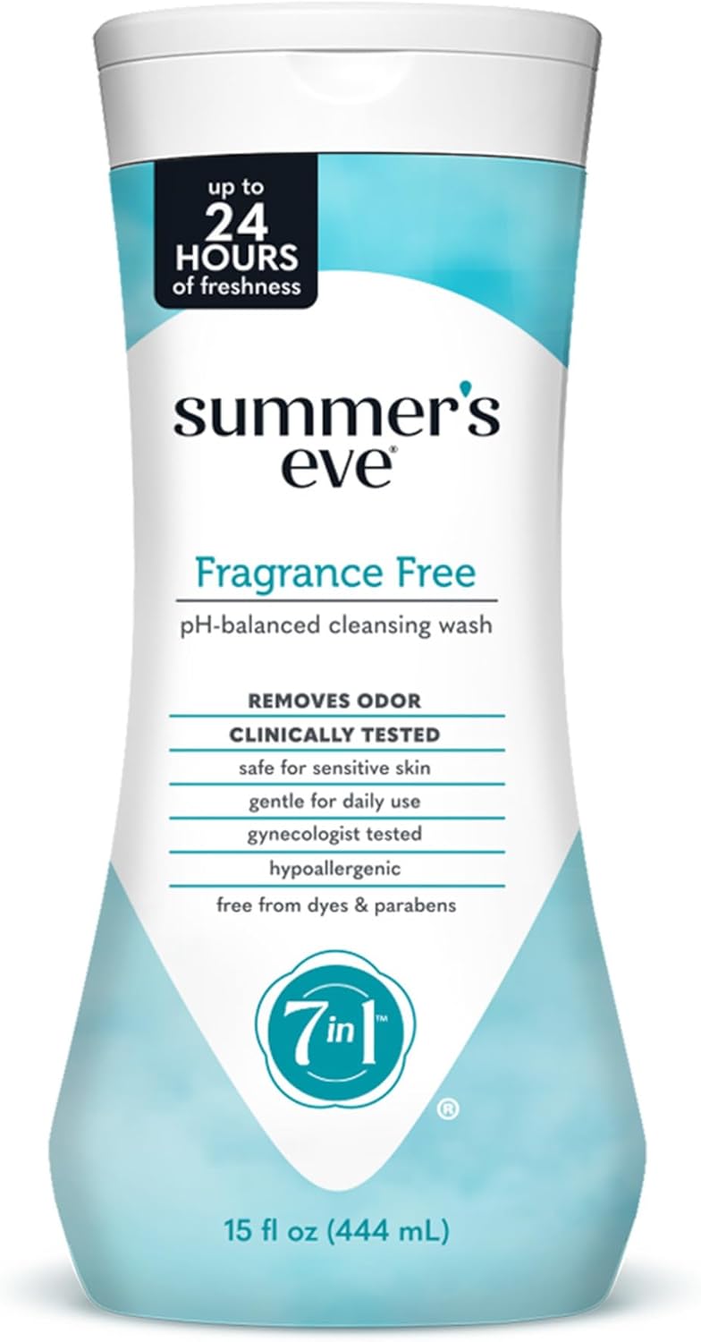 Summer's Eve Cleansing Wash | Fragrance Free | Gynecologist Tested | 15 Fl. Oz