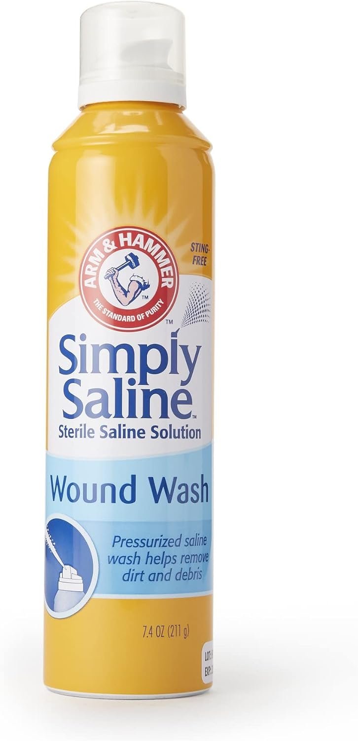 Simply Saline Wound Cleanser, Sterile, 7.1 oz | Sodium Chloride Solution, Spray Can