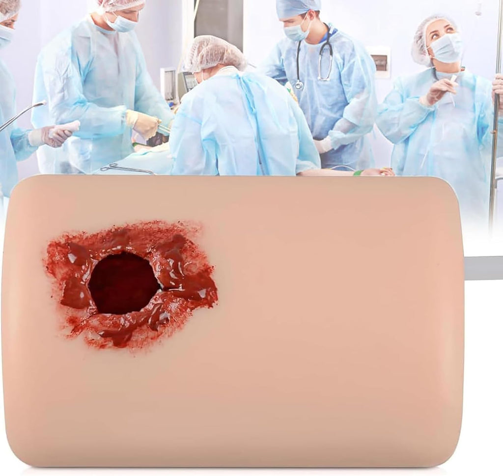 Wound Models for Wound Care, Tourniquet Trainer for Hemorrhage Control, Accurately Simulating Thigh Wound for Educational Classes.