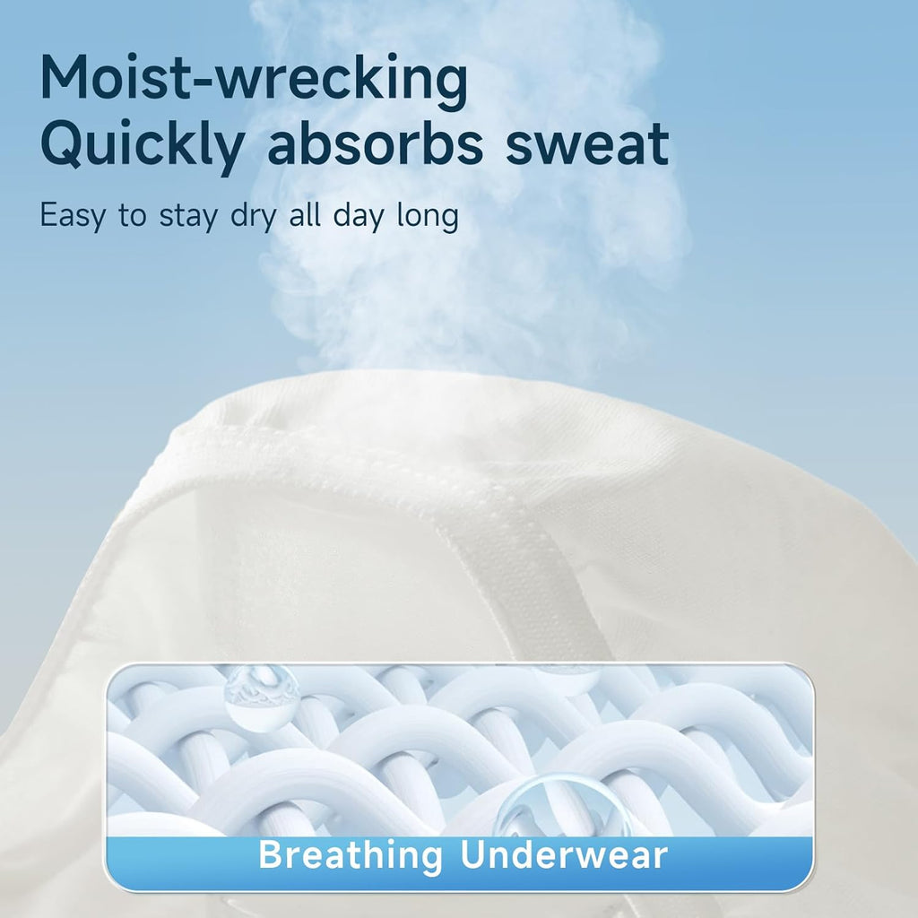 Disposable Underwear for Women, High Waisted Ladies Panties for Travel Maternity Postpartum,10/20 Pack White Briefs