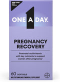 One A Day Postnatal Vitamins for Women, Postnatal Multivitamin with Folic Acid, Omega-3 DHA, B Vitamins, Support Immune Health, Breastfeeding, Post Partum Essential Nutrients for Women, 60 Ct