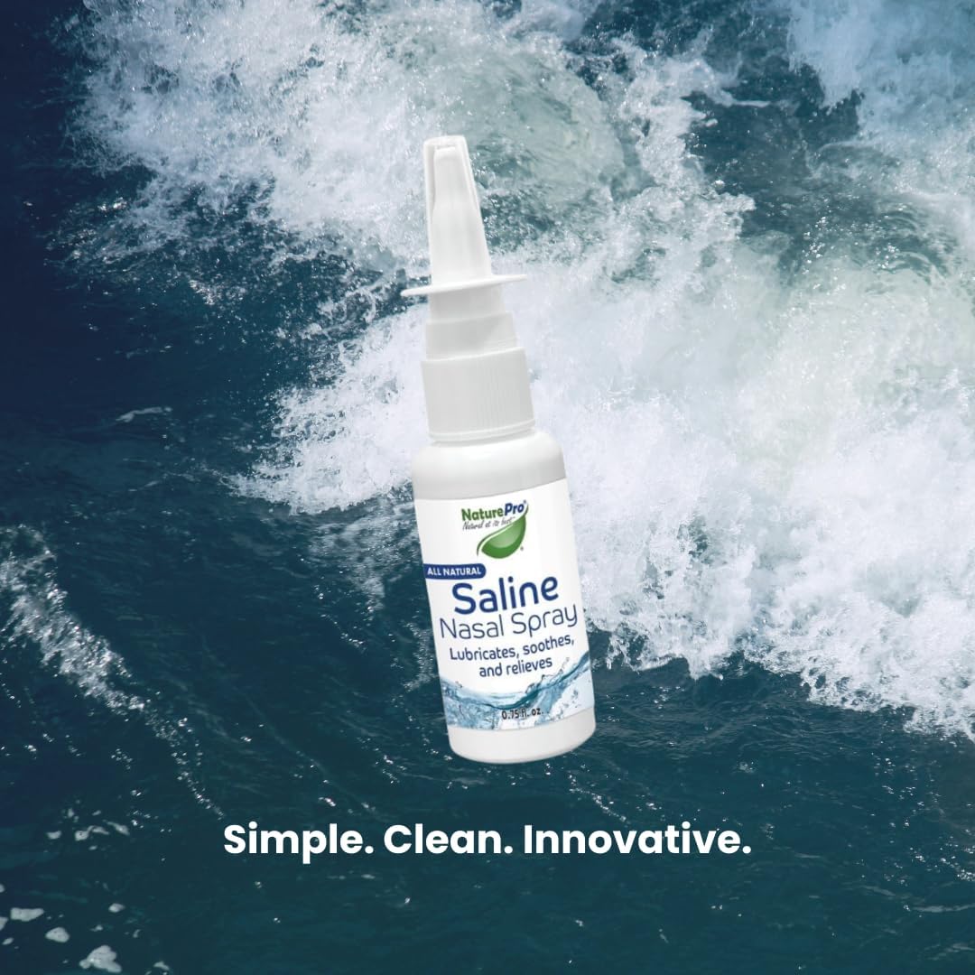 All Natural Saline Nasal Spray, 0.75 fl. oz., 3 Pack, Kosher, Dual Salt Moisturizing Formula