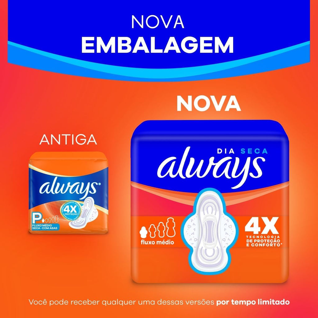 Always Sanitary Pads With Wings 32 pieces
