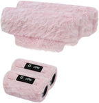 Crutches Padding Fuzzy Crutch Pads for Armpits and Hand Grips | Universal Crutch Fit, Soft Fluffy Cushions, Machine Washable, Underarm and Hand Grip Covers, Pink,crutch cover crutch pillows