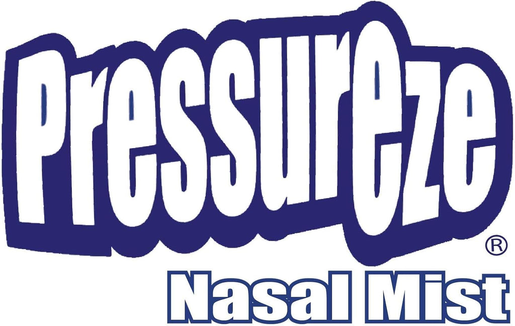 Pressureze All Natural Preservative-Free Sterile Nasal Spray - Fast Relief Nasal Spray - for Sinus Allergies, Loud Snoring & Congestion | 130 Sprays, 18 ml (Pack of 3)