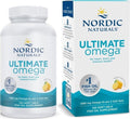 Nordic Naturals Ultimate Omega, 1280mg Omega-3 Fish Oil, Lemon - 120 Count | High-potency Omega-3 Fish Oil with EPA & DHA supports brain & heart health. Non-GMO, burpless formula. 60 servings.