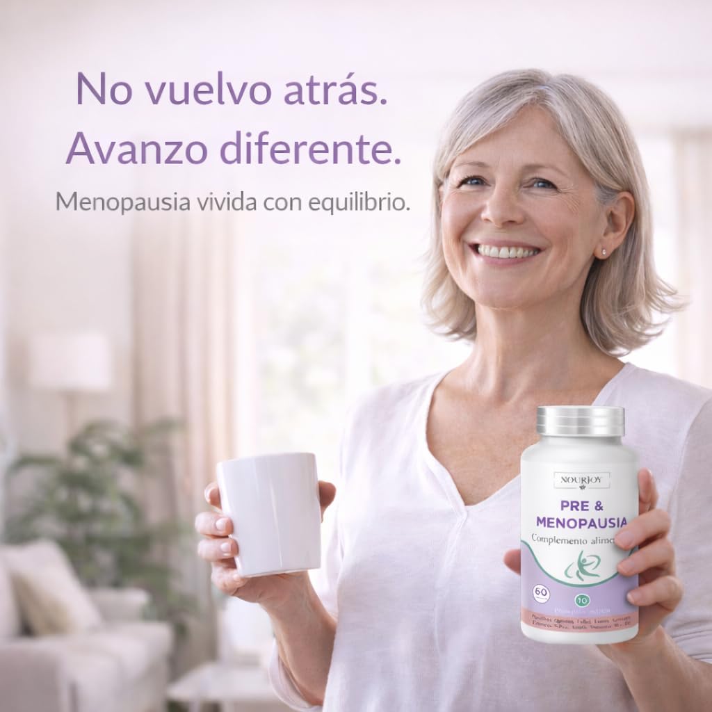 Menopause and Perimenopause Pills 60 Capsules - Natural Hormone Supplement with Cimicifuge and Red Clover - Relief of Hot Flashes, Night Sweat, Mood Changes and Fatigue