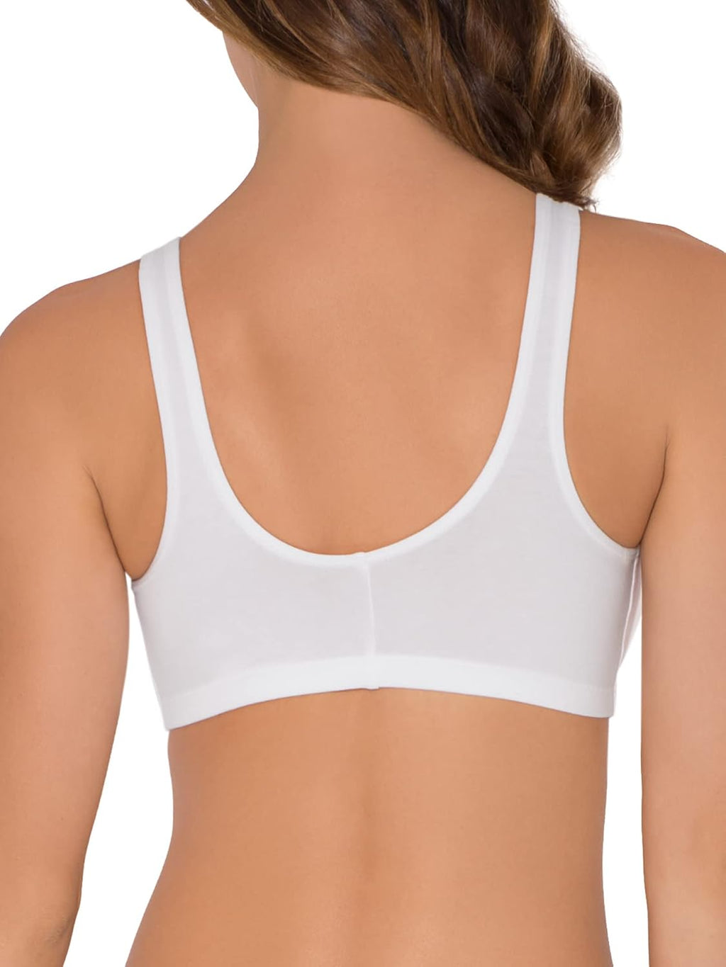 Fruit of the Loom Woment's Front Close Racerback Sport Bra 2 Pack