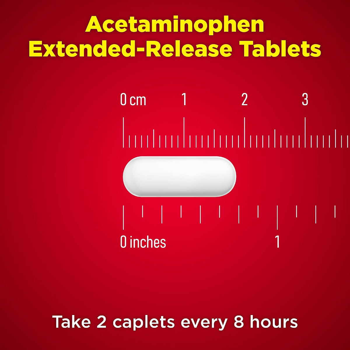 Amazon Basic Care Acetaminophen Extended-Release Tablets, 650 mg, Pain Reliever, Fever Reducer, Arthritis Pain, Headache, Backache, Menstrual Pain, 400 Count