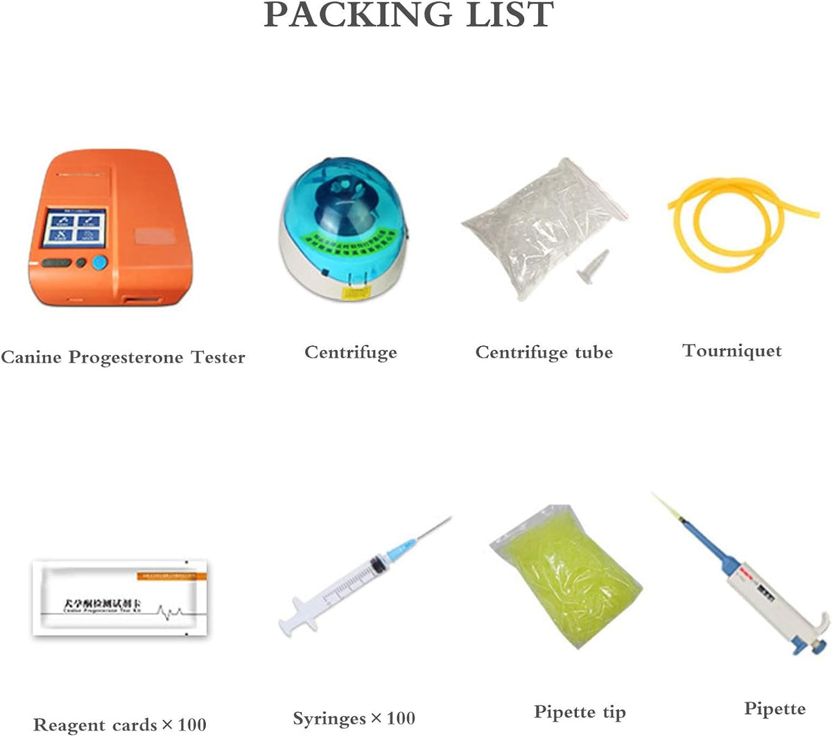 Dog Pregnancy Test Kit, Professional Portable Detector with 100 Test Strips, Early Detection for Dogs, Fast and Accurate Results for Breeders and Veterinarians
