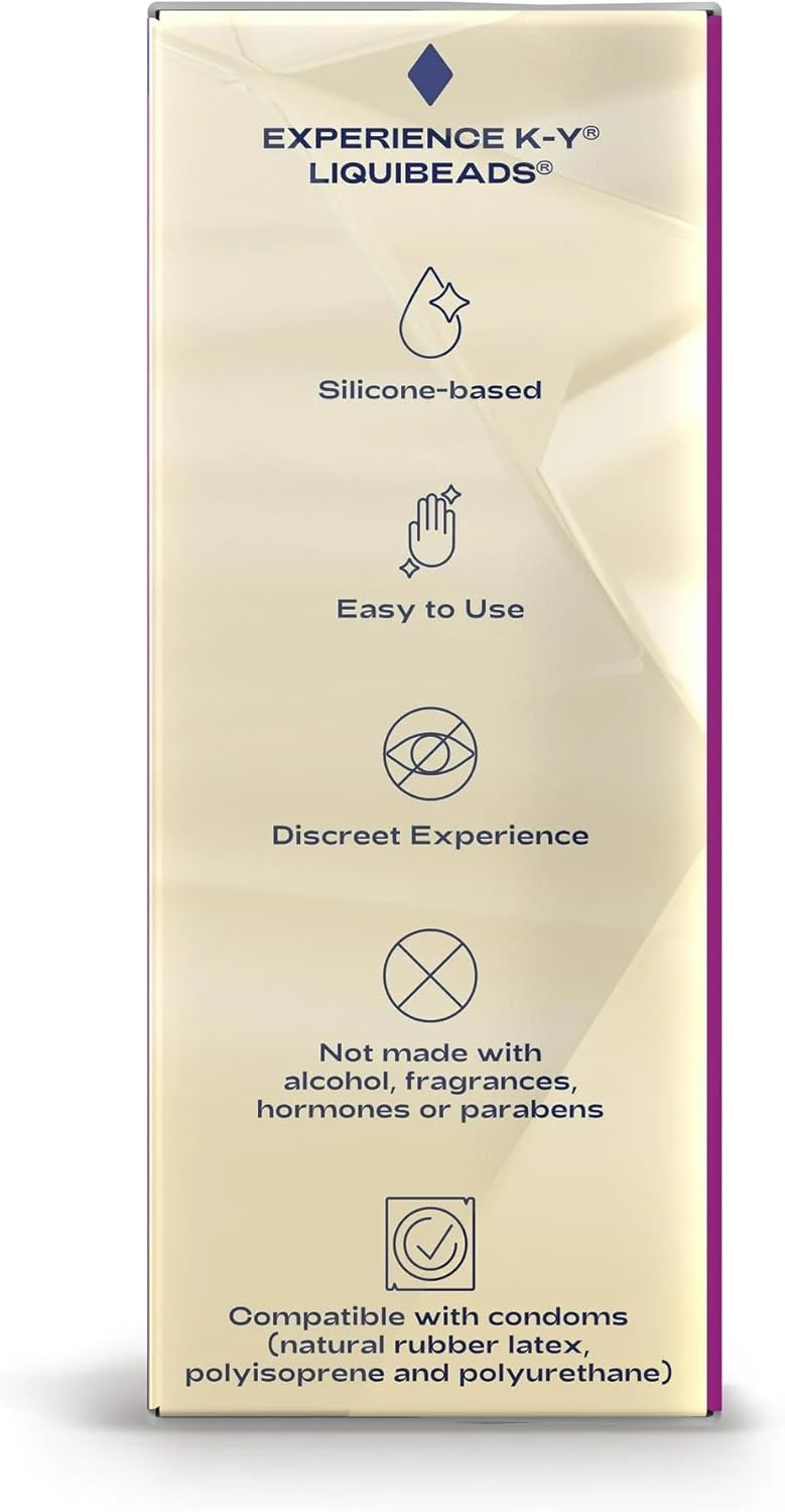 K-Y Liquibeads Vaginal Moisturizer for Women, Silicone Lube Vaginal Suppository, Vaginal Lubricant Helps Reduce Pain Due to Vaginal Dryness, 6 Vaginal Suppositories & 6 Vaginal Applicators