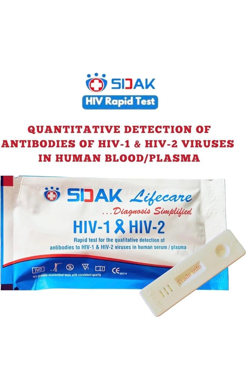 3rd Generation HIV Rapid Test Kit, for Self/home use. Buy 1 Get 1 FREE!