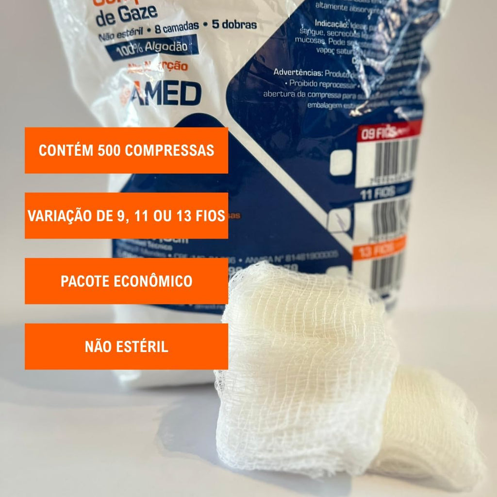 Compressa Gauze and Wound Dressings Sterile 500 pieces
