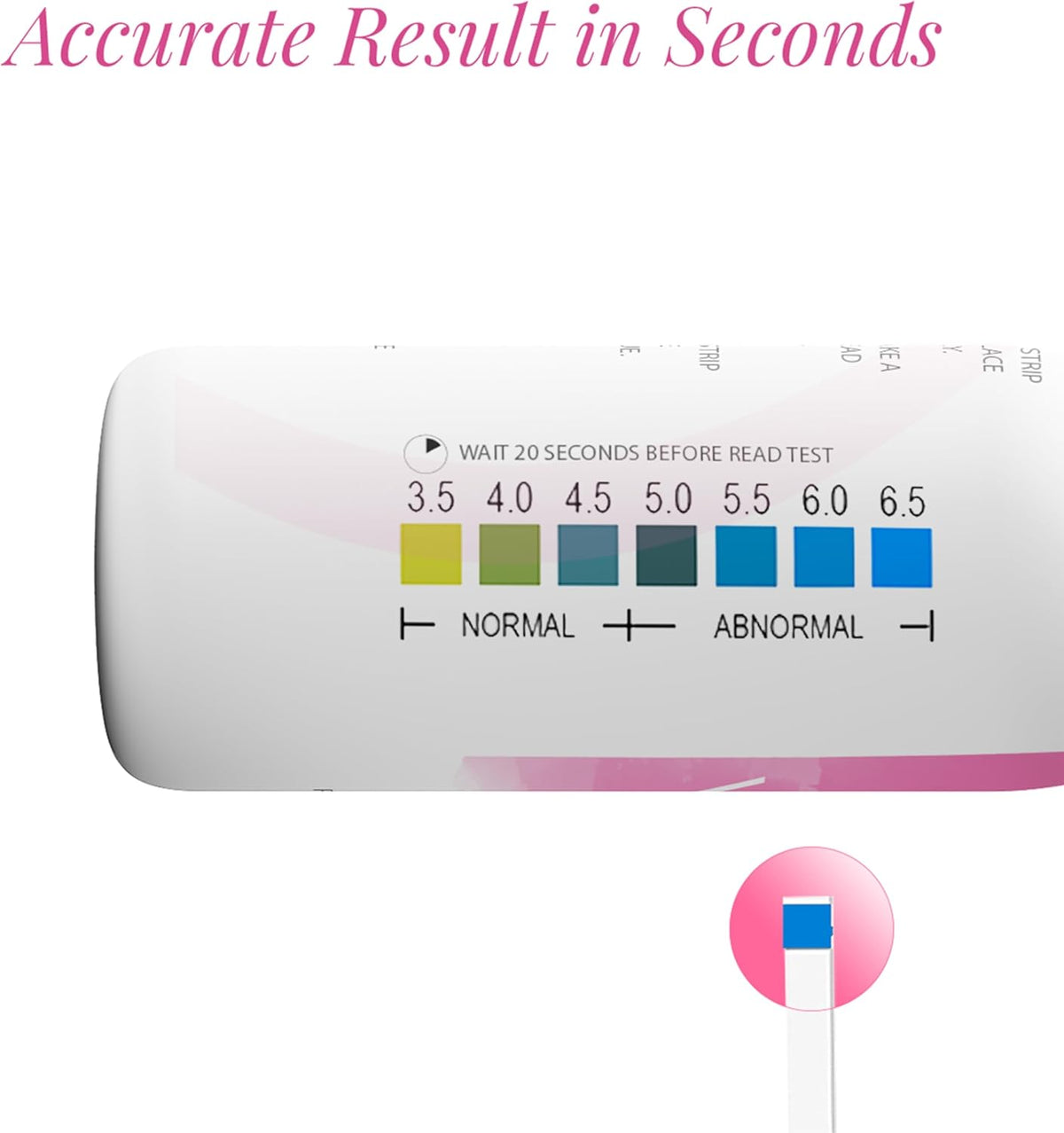 NATURELAND Vaginal pH Test Strips, BV and Yeast Infection Test, 40 Count | At-home BV and yeast infection test kit, accurate 3.5-6.5 pH range, foil-sealed strips, works with the BloomSense app