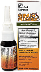 Sinus Plumber Pepper Nasal Spray – Natural Sinus & Allergy Support – Original Formula - 1 fl oz