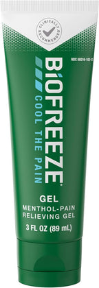 Biofreeze Gel Pain Relief, Knee & Lower Back Pain Relief, Arthritis Pain Reliever, Sore Muscle Relief, Neck Pain Relief, Cooling Joint Pain Relief, Menthol Gel 3 Fl Oz