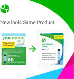 OneTouch Ultra Test Strips for Blood Glucose Monitoring, 120 Count