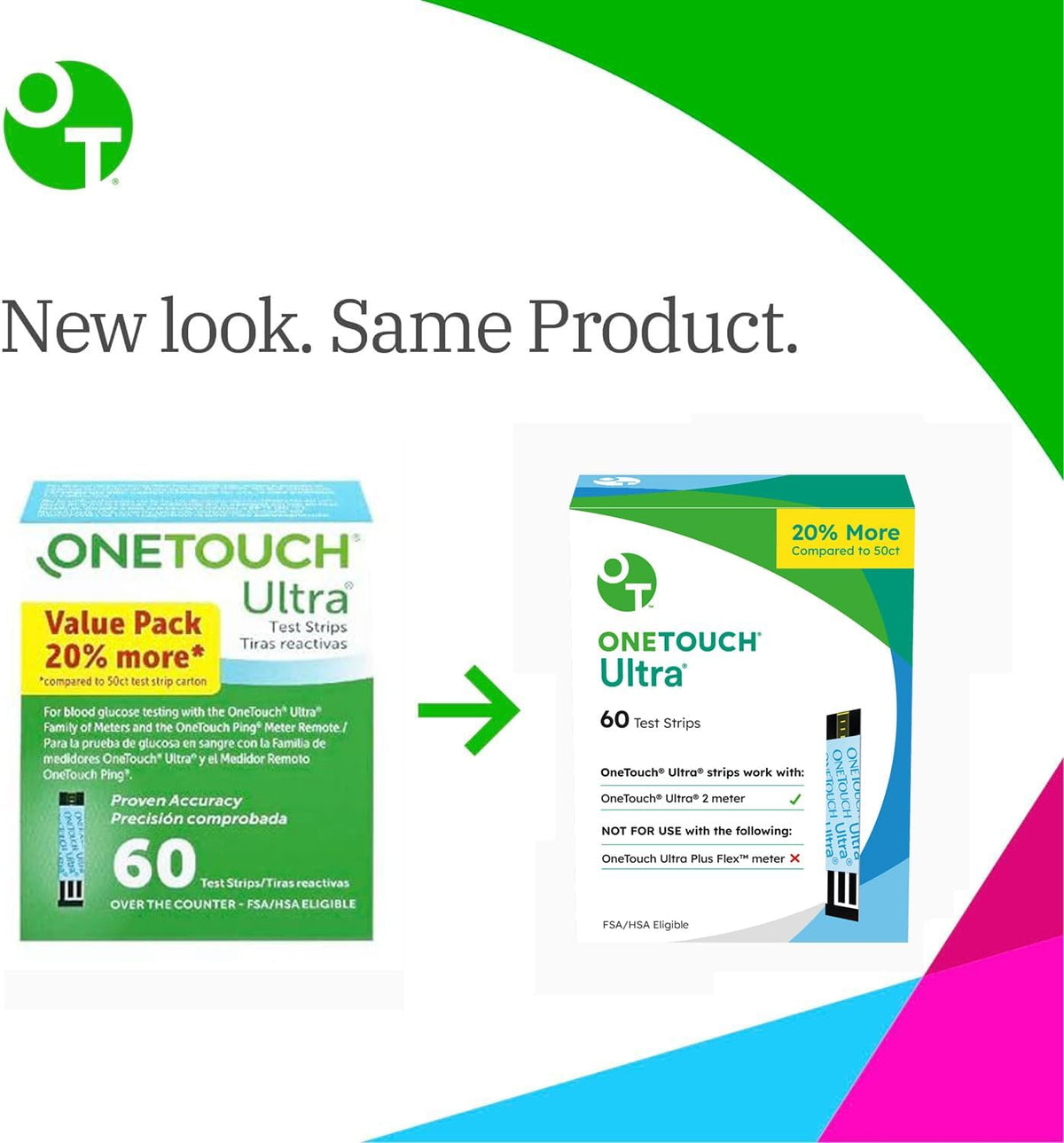 OneTouch Ultra Test Strips for Blood Glucose Monitoring, 120 Count