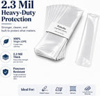 60 Pack 5x50" Long Plastic Sleeves 2.3Mil for Posters, Artwork & Blueprints