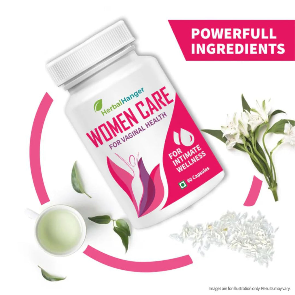 Women Care Int!mate Well:ness Capsules, 60 Count, Natural pH Balance Support, Herbal Formula