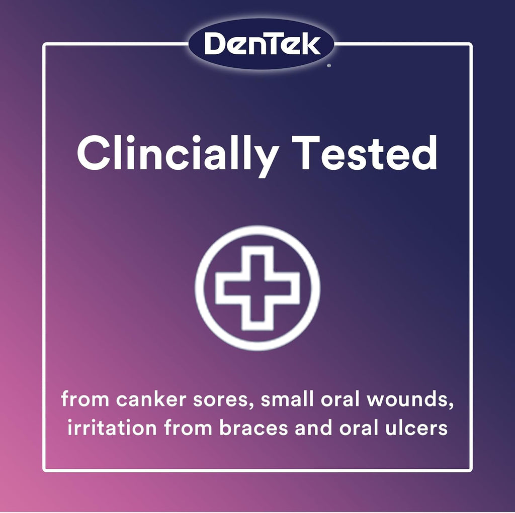 Dentek Canker Sore Relief Patches for Canker Sore Pain Relief, 6 Count | Canker Sore Pain Relief, Helps Relieve Soreness from Braces & Oral Wounds, Mouth Sores Treatment