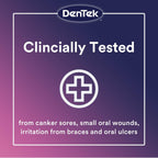 Dentek Canker Sore Relief Patches for Canker Sore Pain Relief, 6 Count | Canker Sore Pain Relief, Helps Relieve Soreness from Braces & Oral Wounds, Mouth Sores Treatment