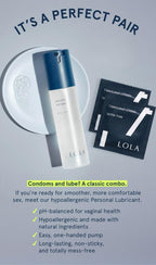 LOLA Personal Water-Based Lube for Sexual Wellness - Natural Ingredients with No Irritating Additives or Fragrance for Sensitive Skin - Lubricant for Him, Her, and Couples