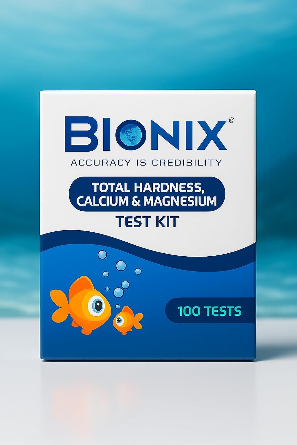 BIONIX Total Hardness Test Kit | Measures Calcium and Magnesium Hardness | 100 Test.