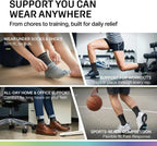 Modvel Foot & Ankle Brace Socks for Sprained Ankle Compression Sleeve - Foot Support for Women & Men - Tendonitis & Arthritis Ankle Brace Sports Running, Torn Ligaments & Women Stabilizing Ankle Wrap