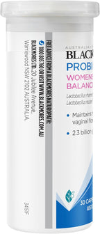 Blackmores Probiotics+ Women's Flora Balance | Supports Healthy Vaginal Flora Balance | 30 Capsules