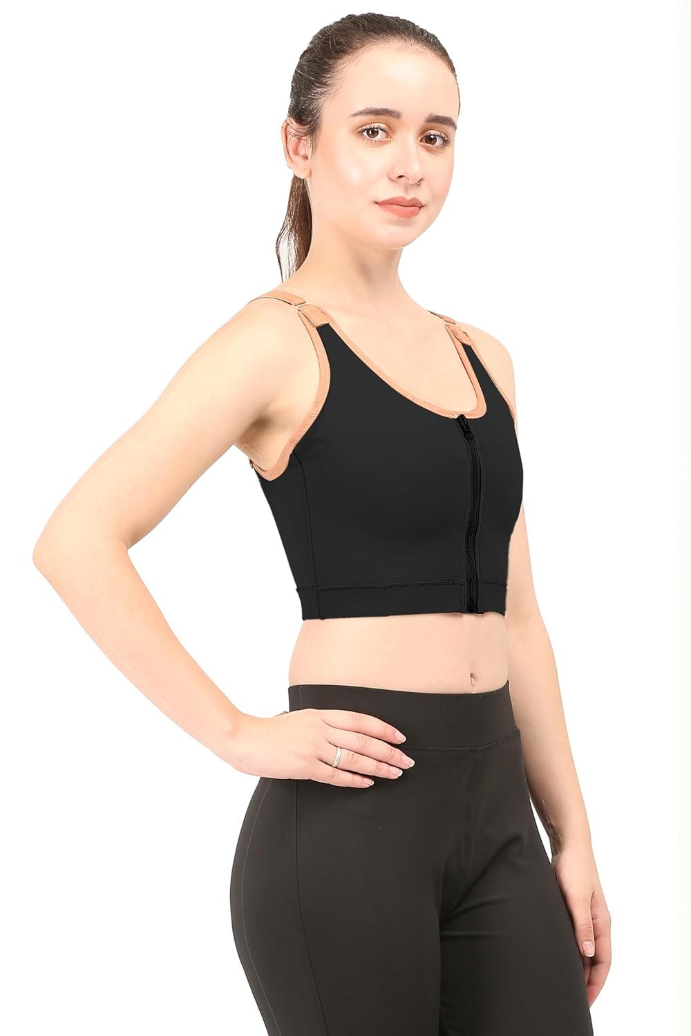 Post Surgical Medical Compression Bra || HIGH Compression || Shoulder Adjustable Straps || Cotton Fabric || Breast Augmentation Bra || Sports Bra || Surgical Recovery Supporter || Without Cup