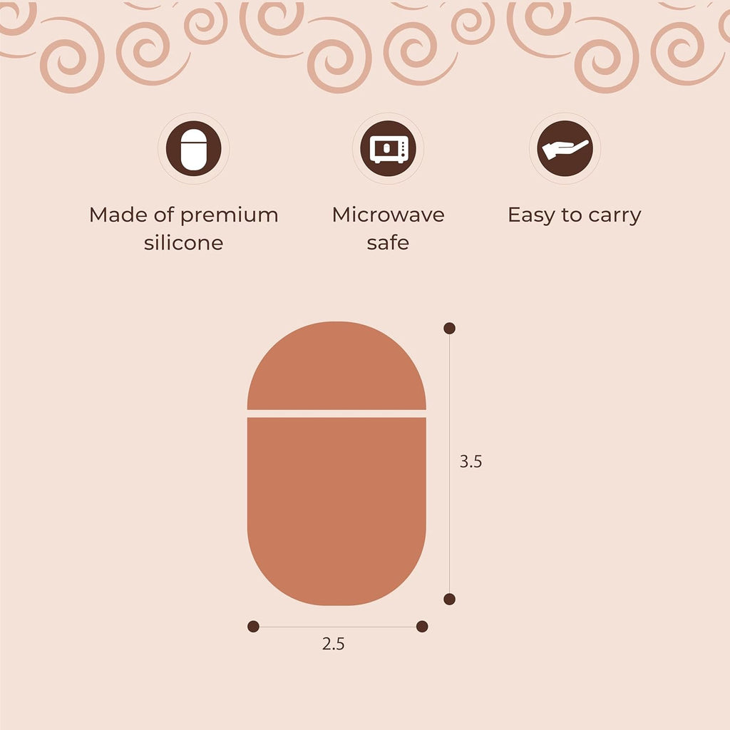 Reusable Menstrual Cup Medium with Applicator, Lubricant Gel & Sterilizer Case for Women - Soft Silicone, Leak-Proof Period Care Kit (M)