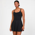 YITTY Active Women's Ultraluxe Strappy Tennis Dress with Built in Short, Athleisure, 4-Way-Stretch