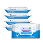 Beautifier Life 75% Alcohol Wet Hand Sanitizing Wipes - With Aloe, Moisturizer, and Vitamin E Formula - Premium Sanitizer for Travel, Home, Office, and School Use (Aloe, 200)