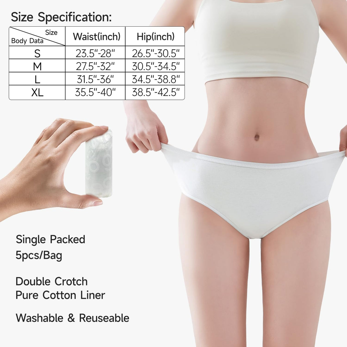 Disposable Underwear for Women Travel Maternity Underwear Hotel Spa Hospital Emergency Underwear