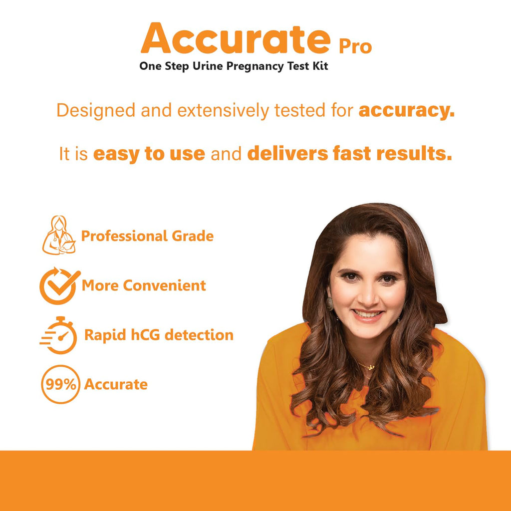 One Step Urine HCG Pregnancy Test Kit (Pack of 4 Strips) | More than 99% Accurate| Easy to Use and Fast Results