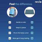 REVIX Hip Ice Pack Wrap with Straps, Reusable Gel Cold Compression for Hip Replacement, Soft Plush Lined Cold Packs for Sciatic Nerve Discomfort Relief