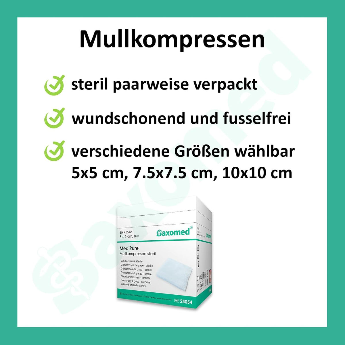 Wound Dressings and Gauze Sterile 10 cm 50 pieces