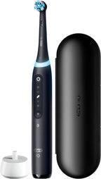 Oral-B Rechargeable Electric Toothbrush, iO5 Customizable Clean, 5 Cleaning Modes, Visual Pressure Sensor to Protect Gums, Travel Case, Black